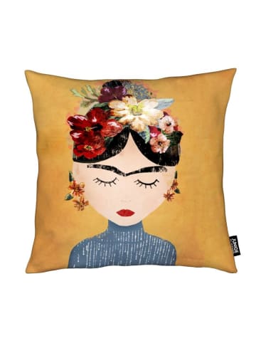 Juniqe Kissen "Frida" in Orange & Rot