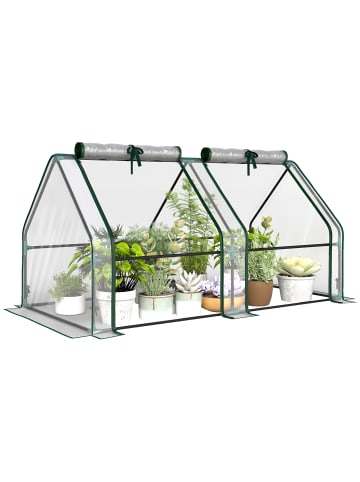 Outsunny Gewächshaus 180L x 90B x 90H cm Transparent