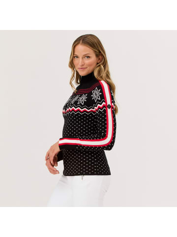 Krimson Klover Strickpullover Snowhut Zip Neck in black