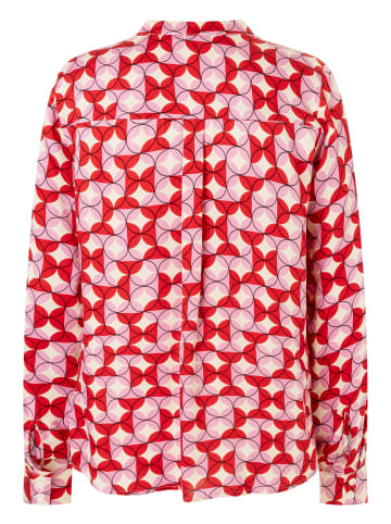 More & More Printbluse in circle print red and pink