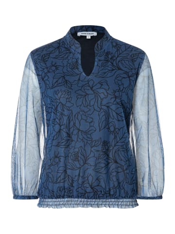 More & More 3/4 Arm Blusenshirt in flowerlines print