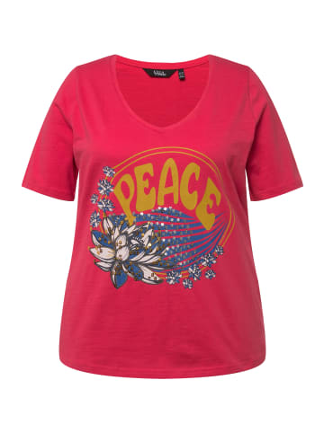 Ulla Popken Shirt in dunkel rosa