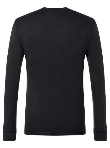 super.natural Merino Longsleeve in schwarz