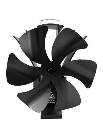 relaxdays Kaminventilator in Schwarz - (B)17 x (H)21,5 x (T)11 cm