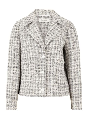 CARTOON Tweedblazer mit aufgesetzten Taschen in Weiß/Camel
