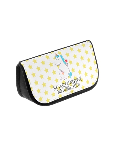 Mr. & Mrs. Panda Schminktasche Einhorn Baby mit Spruch in Weiß