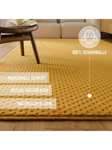 Wecon Home Wollteppich Castello THREE in gelb