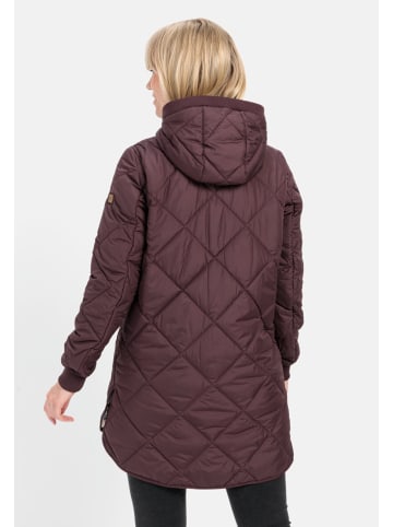 Camel Active Steppmantel aus recyceltem Polyester in Dunkelrot