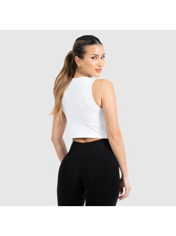 SMILODOX Crop Top Fabia in Weiß