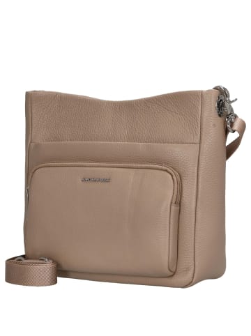 Mandarina Duck Mellow Leather - Umhängetasche M 30 cm (milk chocolate) in warm taupe