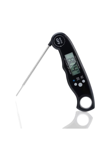 Intirilife Faltbares Küchenthermometer in SCHWARZ