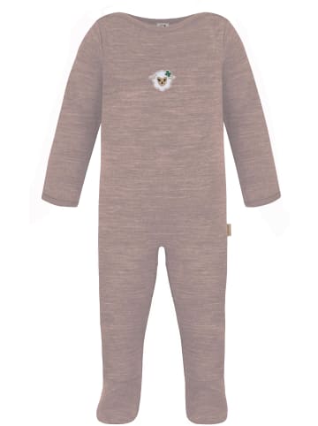 Normani Outdoor Sports 2x MERINO Babystrampler Levin in Grün/Rosa