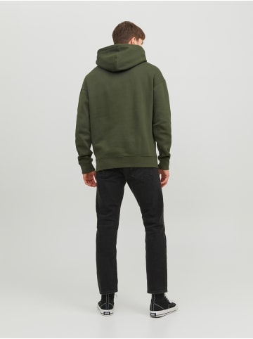 Jack & Jones Bequemer Kapuzenpullover mit dezentem Schriftzug Robust in Grün
