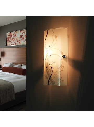 Licht-Erlebnisse Wandlampe (B)18 x (H)26 cm in Weiß Schwarz