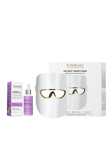 ErthSkin ErthSkin London LED Maske Weiß Duo Niacinamid Hyaluron