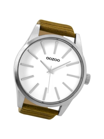 Oozoo Analog-Armbanduhr Oozoo Timepieces braun extra groß (ca. 50mm)