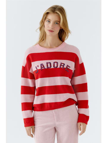 Oui Pullover in pink rose