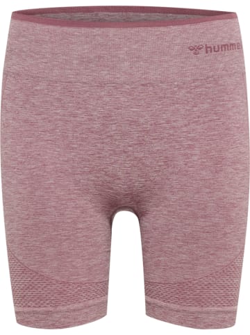 Hummel Hummel Tight Kurze Hose Hmlmt Multisport Damen Atmungsaktiv Schnelltrocknend Nahtlosen in DUSKY ORCHID MELANGE