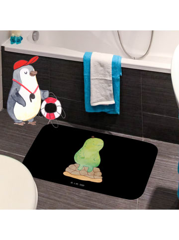 Mr. & Mrs. Panda Badteppich Schildkröte Pause ohne Spruch in Schwarz
