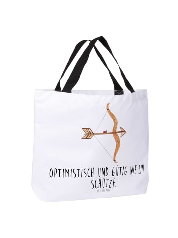 Mr. & Mrs. Panda Shopper Damen Sternzeichen Schütze mit Spruch in Weiß