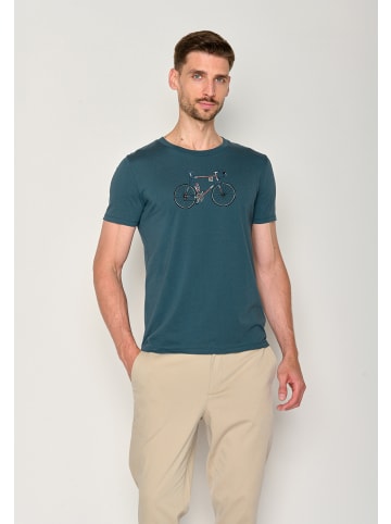 GreenBomb T-Shirt Bike Mikkel in Blauer Stein