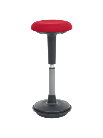 Beliani Wackelhocker ESTELL in Rot/Schwarz - (W) 33 x (H) 63 x (L) 33 cm