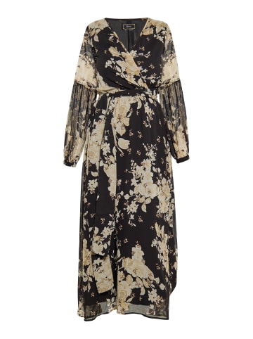faina Damen Kleid in Schwarz Blume