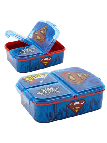 Superman Brotdose | 3 Fächer | DC Superman | Lunch to Go | Vesper Dose