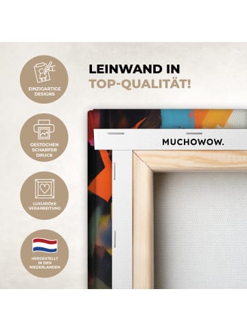 MuchoWow Leinwand bilder Buntes Porträt (BxH)