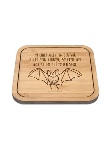 Mr. & Mrs. Panda Untersetzer Fledermaus Flügel mit Spruch in Transparent