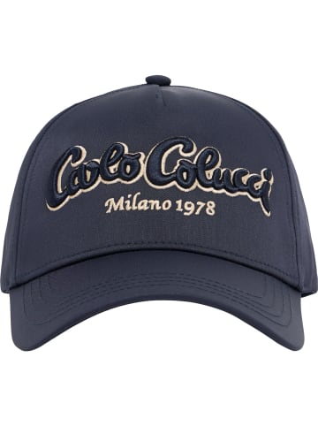 Carlo Colucci Baseball Cap Egli in Navy