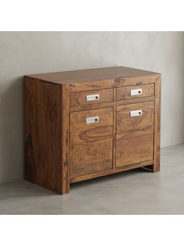 KADIMA DESIGN Sideboard | Sheesham, 90cm, 2 Schubladen, 2 Türen