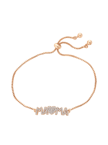 faina Women Bracelet With Rhinestones in Rose Gold