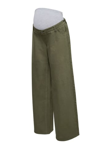mama licious Umstandsjeans mit weitem Bein in Thyme 1