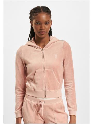 Juicy Couture Juicy Couture Zip-Kapuzenpullover in rose dust