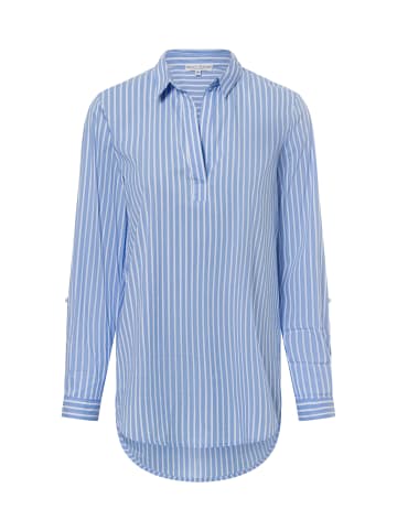 Marie Lund Bluse in hellblau weiß