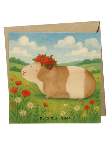 Mr. & Mrs. Panda Grußkarte Meerschweinchen Weisheit Design ohne ... in Weiß