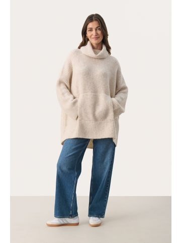 PART TWO Poncho ToccasPW Lockere Passform in Birch Melange