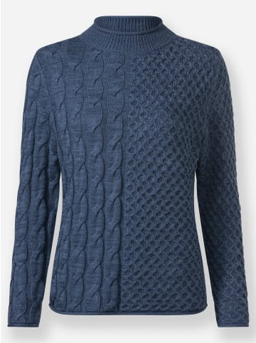 WITT WEIDEN Stehkragenpullover in rauchblau