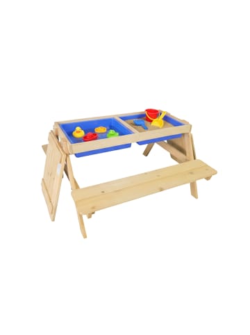relaxdays Kindersitzgruppe in Natur - (B)89 x (H)48,5 x (T)85 cm