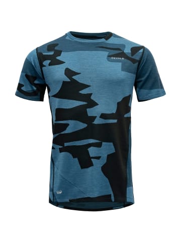 DEVOLD M KLOVSTIENMERINO TEE in Blau