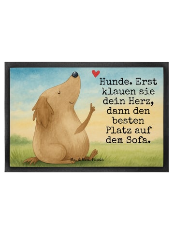 Mr. & Mrs. Panda fußmatte Hund Liebe Design mit Spruch in Weiß