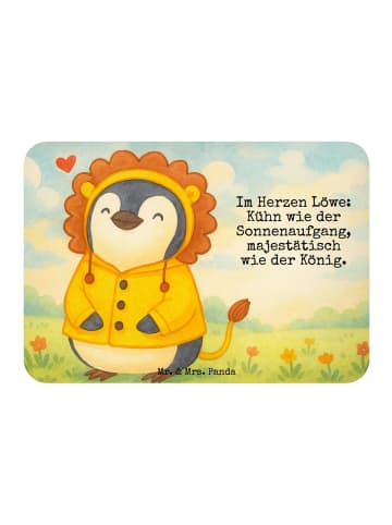 Mr. & Mrs. Panda Magnet Löwe Astrologie Design mit Spruch in Weiß