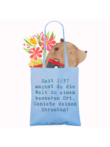 Mr. & Mrs. Panda Tasche Spruch 1937 Geburtstag mit Spruch in Sky Blue