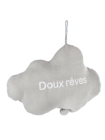 Atmosphera Créateur d'intérieur Hängedeko WOLKE für Kinder, Spielzeug mit Musik in Grau, 30 cm