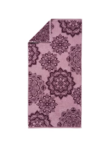 Erwin Müller Frottier, Jacquard Handtuch 4er-Pack Bühl in altrosa/beere
