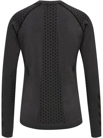 Hummel Hummel T-Shirt L/S Hmlci Yoga Damen Dehnbarem Schnelltrocknend Nahtlosen in BLACK MELANGE