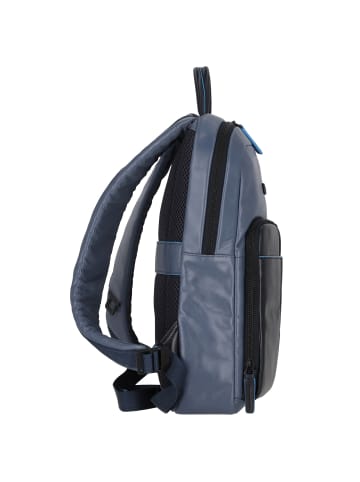 Piquadro Blue Square Revamp Rucksack RFID Leder 42 cm Laptopfach in blu-blu