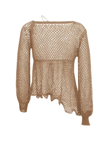 leo selection Damen Strickpullover in Hellbeige