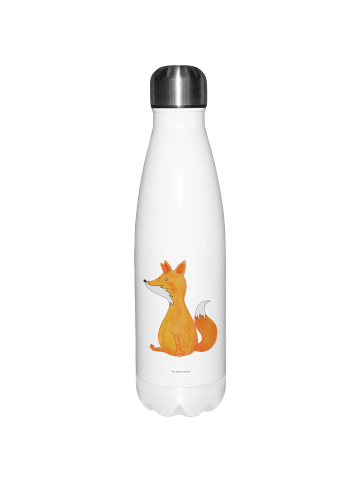 Mr. & Mrs. Panda Sportflasche Einhorn Fuchs ohne Spruch in Weiß